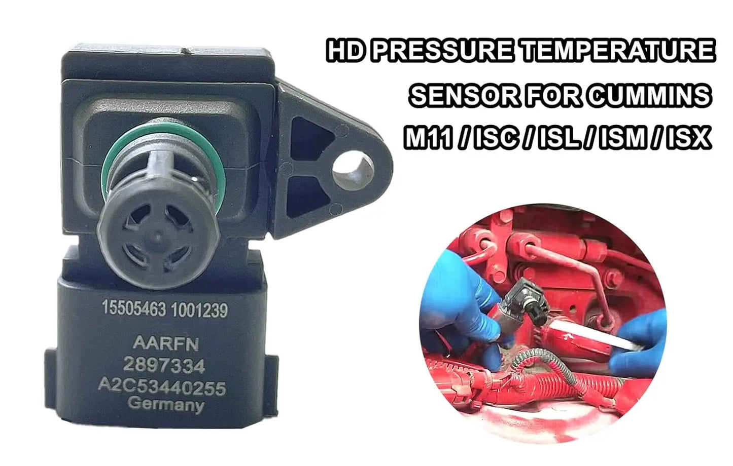 2897334 Intake Manifold Pressure Temperature Sensor for Cummins Engine M11 ISC ISL ISM ISX ISB 4921324 2872784 RP32270001