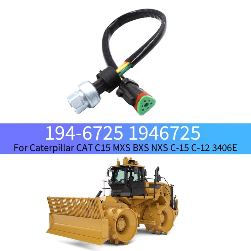 Oil Pressure Sensor Switch 194-6725 1946725 for Caterpillar CAT C15 MXS BXS NXS C-15 C-12 3406E